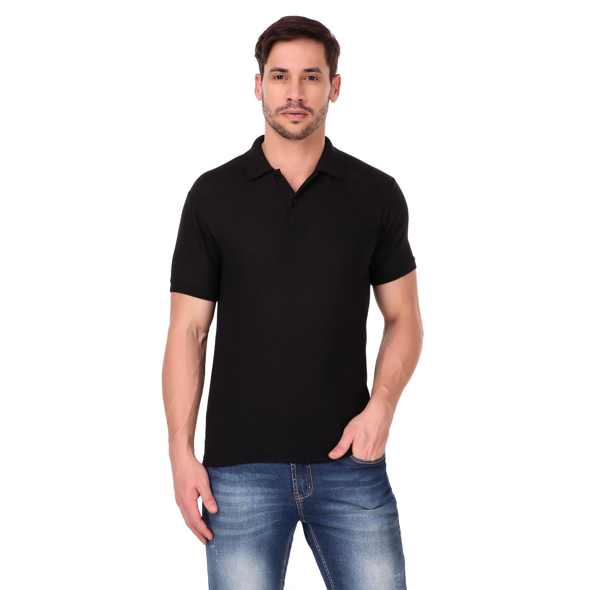 Collar T-Shirt Black