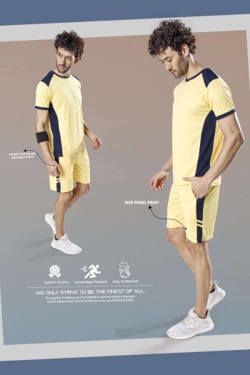 Team Short And T-Shirt Yellow Set