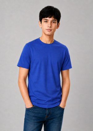 JMP Nirmal Knit Round Neck T-Shirt For Kids
