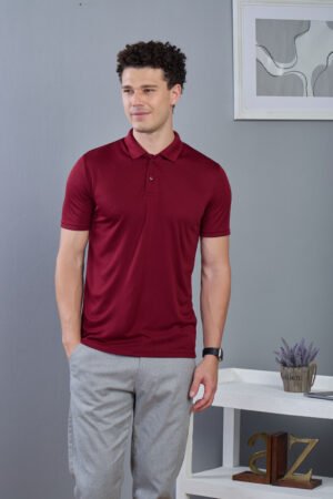 JMP Dot Knit Collar T-Shirt