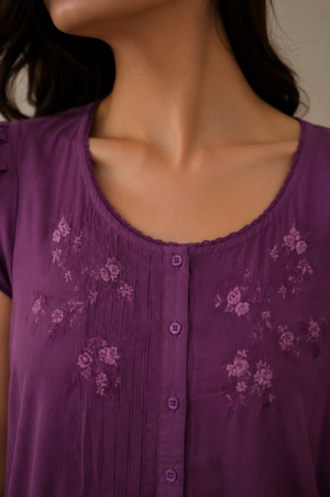 Designer Short Sleeve Cotton Nightwear
