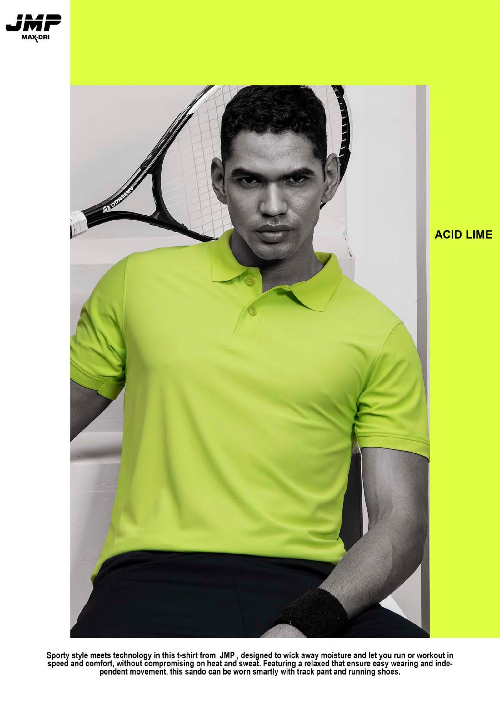 JMP JOR Max Dry Honeycomb Polo T-Shirt - Image 6