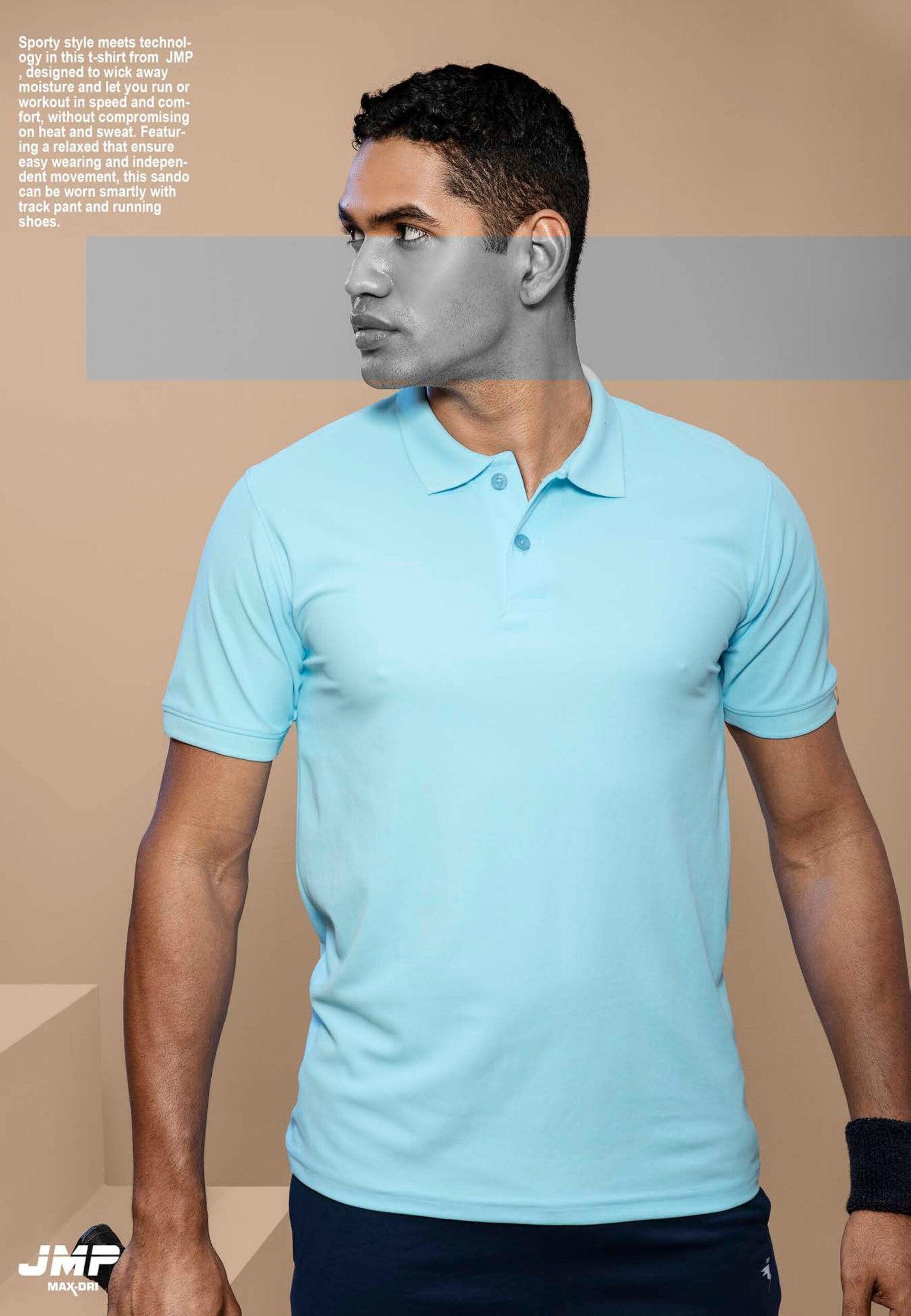JMP JOR Max Dry Honeycomb Polo T-Shirt - Image 13